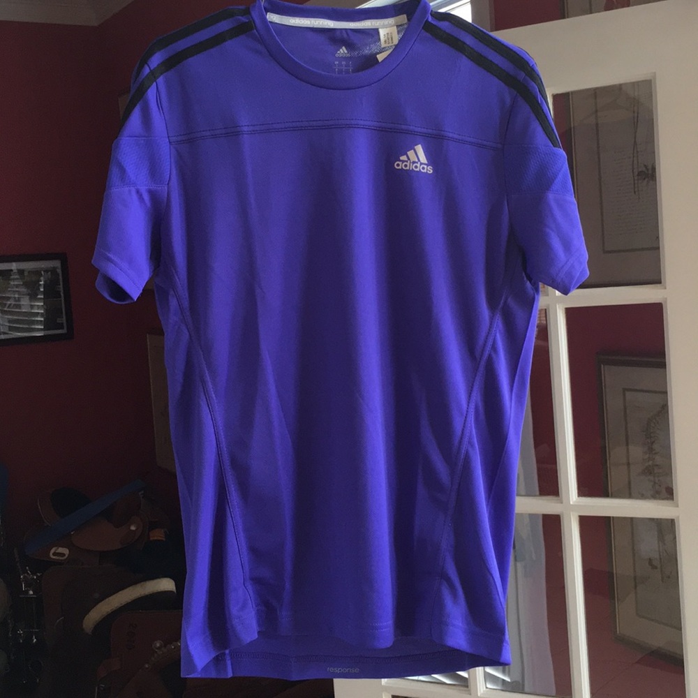 Adidas Purple/Black SS Tee, New With Tags, SZ S